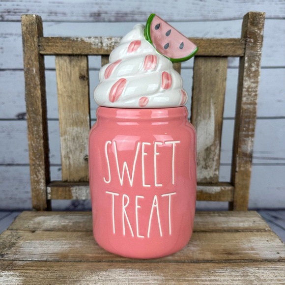 Rae Dunn Accents Rae Dunn Pink Sweet Treat Figural Canister Poshmark